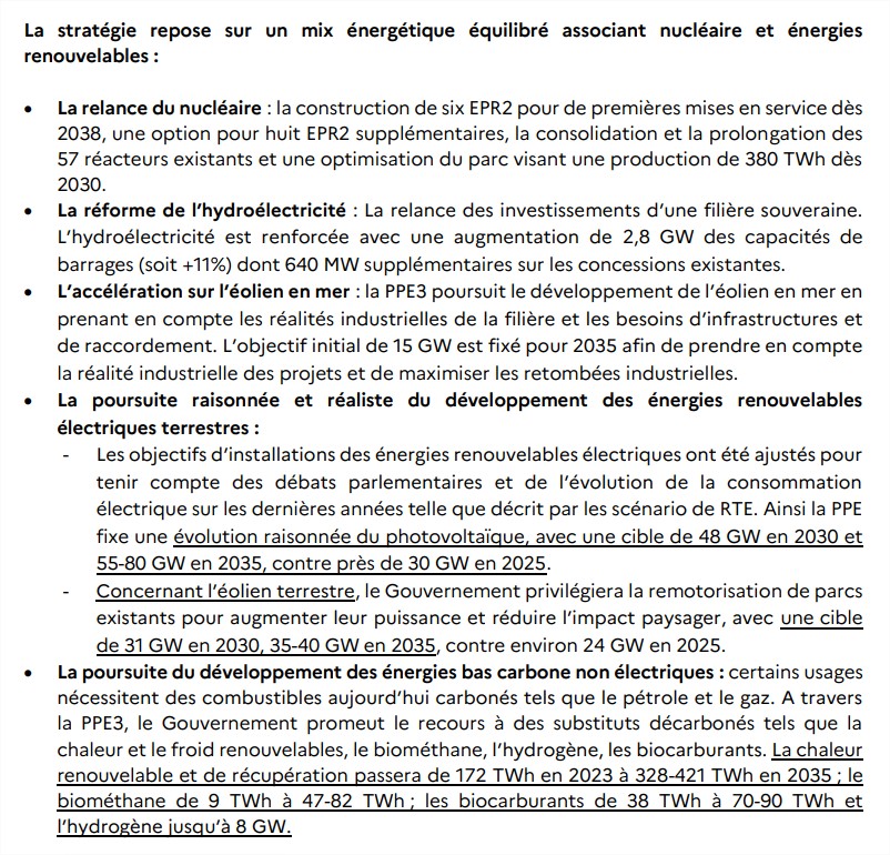 Détail de la Programmation Pluriannuelle de l'Energie